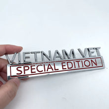Load image into Gallery viewer, Vietnam Vet Edition Metal Badge Car Emblem