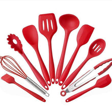 Load image into Gallery viewer, 10 Piece Silicone Kitchen Utensil Set