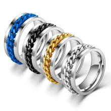 Load image into Gallery viewer, Titanium Steel Rotatable Chain Ring
