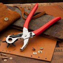 Load image into Gallery viewer, HOUSEHOLD REVOLVING LEATHER HOLE PUNCHER