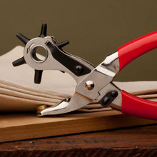 Load image into Gallery viewer, HOUSEHOLD REVOLVING LEATHER HOLE PUNCHER