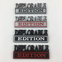 Load image into Gallery viewer, 2pcs Deplorable Edition Car Metal Badge