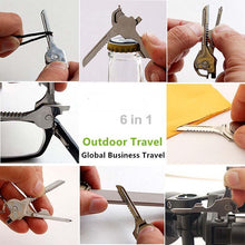 Load image into Gallery viewer, 6-In-1 Outdoor Multi-function Key Knife