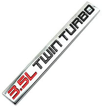 Load image into Gallery viewer, 2PCS Chrome Finish Metal Emblem 3.5L Twin Turbo Badge
