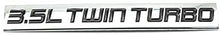 Load image into Gallery viewer, 2PCS Chrome Finish Metal Emblem 3.5L Twin Turbo Badge