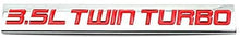 Load image into Gallery viewer, 2PCS Chrome Finish Metal Emblem 3.5L Twin Turbo Badge
