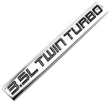 Load image into Gallery viewer, 2PCS Chrome Finish Metal Emblem 3.5L Twin Turbo Badge