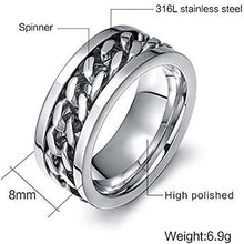 Load image into Gallery viewer, Titanium Steel Rotatable Chain Ring