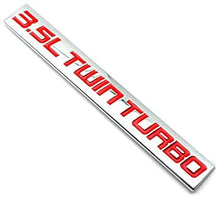 Load image into Gallery viewer, 2PCS Chrome Finish Metal Emblem 3.5L Twin Turbo Badge
