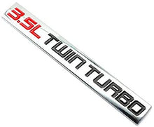 Load image into Gallery viewer, 2PCS Chrome Finish Metal Emblem 3.5L Twin Turbo Badge