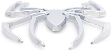 Load image into Gallery viewer, 2pcs Metal Chrome Spider Badges