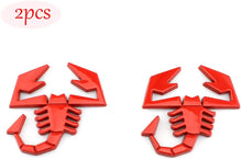 Load image into Gallery viewer, 2pcs Scorpion Metallic Emblem Fender Badge