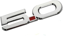 Load image into Gallery viewer, 2pcs 5.0 Emblem 3D Badge