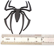 Load image into Gallery viewer, 2pcs Metal Chrome Spider Badges