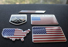 Load image into Gallery viewer, 5pcs American US Flag Decal Sticker