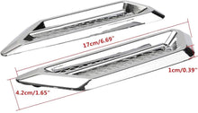 Load image into Gallery viewer, Universal Car Air Flow Chrome Fender Side Vent Decor Sticker