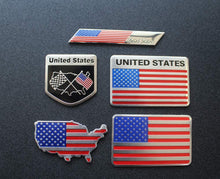 Load image into Gallery viewer, 5pcs American US Flag Decal Sticker