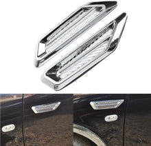 Load image into Gallery viewer, Universal Car Air Flow Chrome Fender Side Vent Decor Sticker