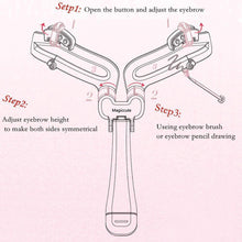 Load image into Gallery viewer, Adjustable Eyebrow Shapes Stencil