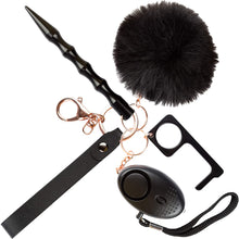 Load image into Gallery viewer, Vegan Leather Safety Keychain