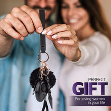 Load image into Gallery viewer, Vegan Leather Safety Keychain