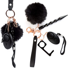 Load image into Gallery viewer, Vegan Leather Safety Keychain