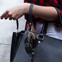 Load image into Gallery viewer, Vegan Leather Safety Keychain