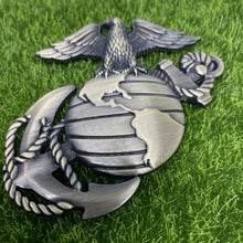 Load image into Gallery viewer, USMC Logo Metallic Emblem Fender Badge