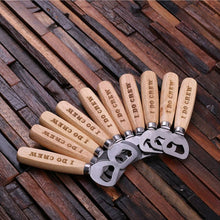 Load image into Gallery viewer, Personalized Wood Beer Bottle Opener