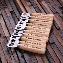 Load image into Gallery viewer, Personalized Wood Beer Bottle Opener