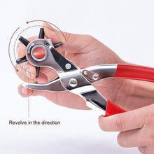 Load image into Gallery viewer, HOUSEHOLD REVOLVING LEATHER HOLE PUNCHER