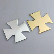 Load image into Gallery viewer, Metal Maltese Cross Sticker