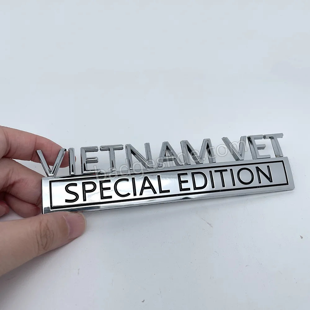 Vietnam Vet Edition Metal Badge Car Emblem