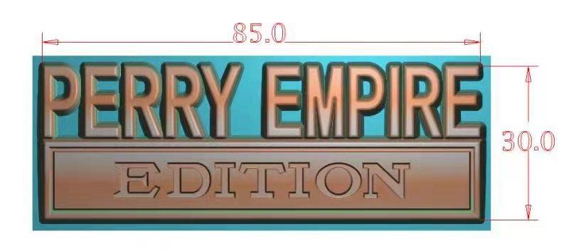 The Original PERRY EMPIRE EDITION Emblem Fender Badge-Custom-3 – metaloving