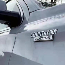 Load image into Gallery viewer, The Original COUNTRY BOY Edition Emblem Fender Badge
