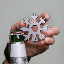 Load image into Gallery viewer, ⛄🎄🎁🎅Christmas idea🥰18-IN-1 SNOW-SHAPED STAINLESS STEEL MULTI-TOOL
