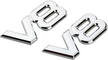 Load image into Gallery viewer, 2x Metal V8 Badge Emblem
