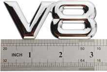 Load image into Gallery viewer, 2x Metal V8 Badge Emblem
