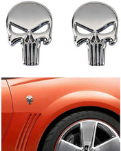 Load image into Gallery viewer, 2pcs Skeleton Skull Logo Emblem Badge
